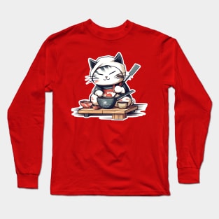 Cooking Cat Long Sleeve T-Shirt